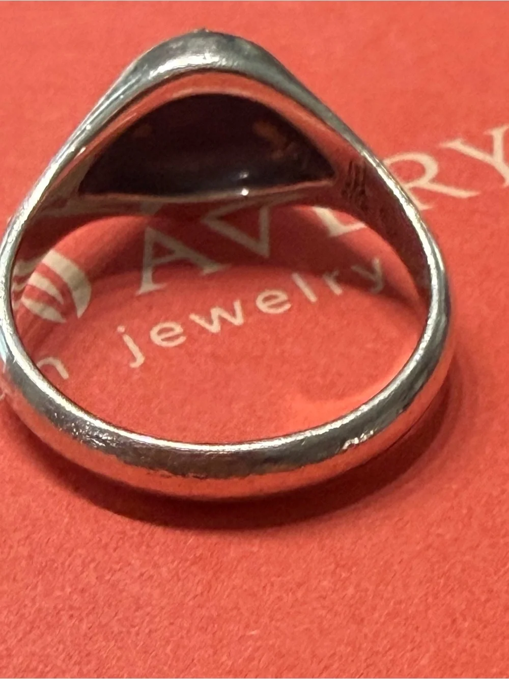 Retired James Avery Alpha Omega Ring 14K gold/Serling silver